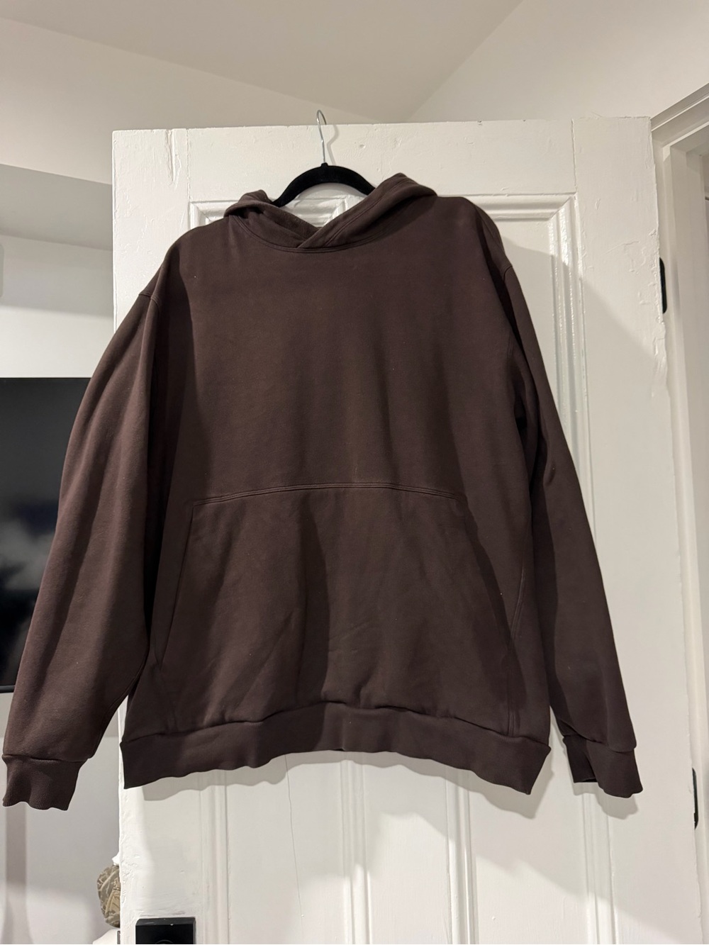 Lululemon Men's Brown Hooded Pullover Sweatshirt